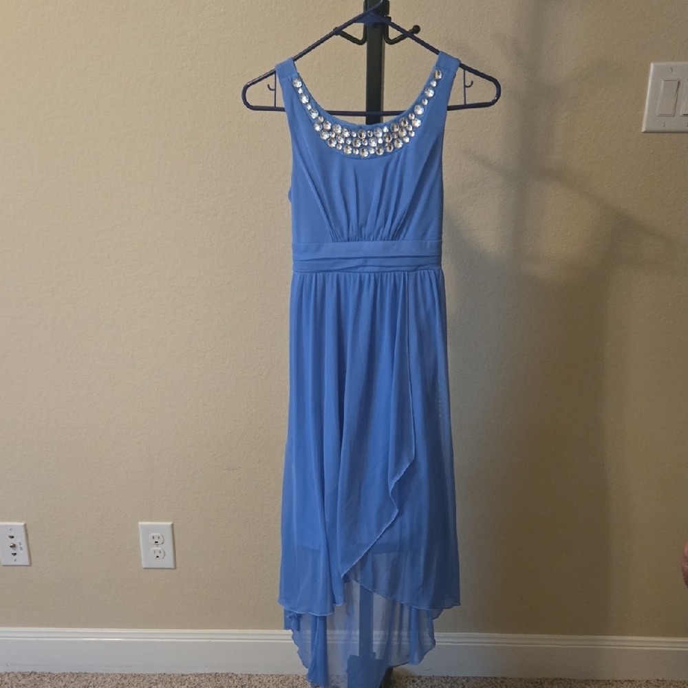 Ruby Rox Blue Asymmetrical High-Low Dress